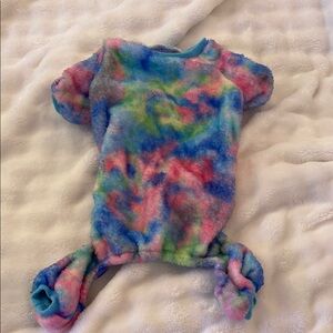 Tie dye dog pajamas soft
